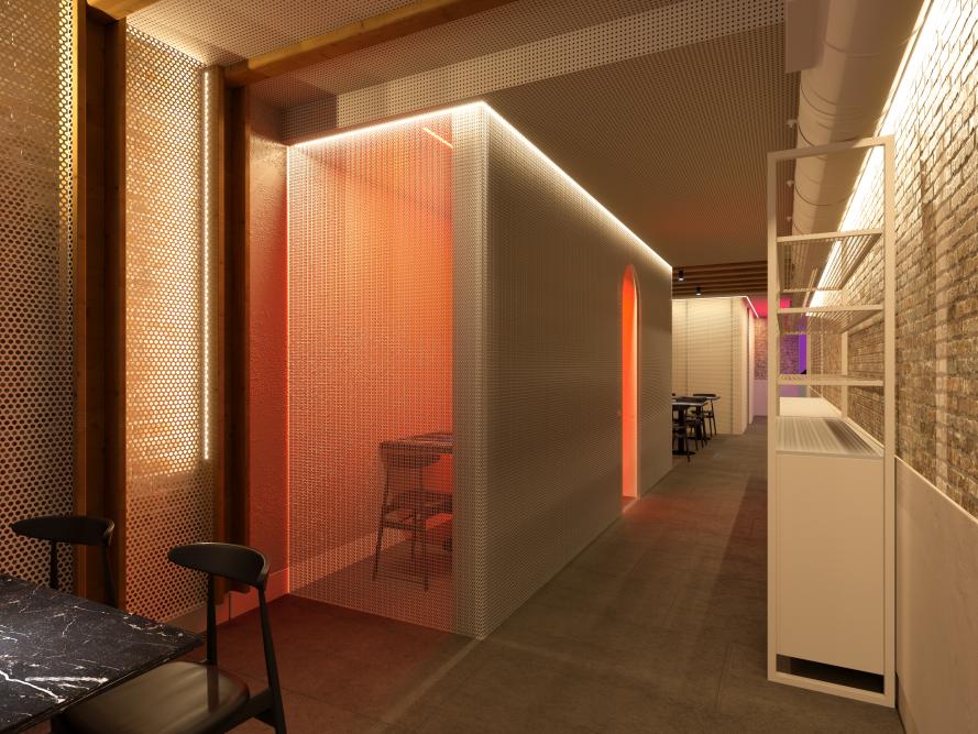 Projecte restaurant Ramen a Barcelona. DNV Reformes Grup.