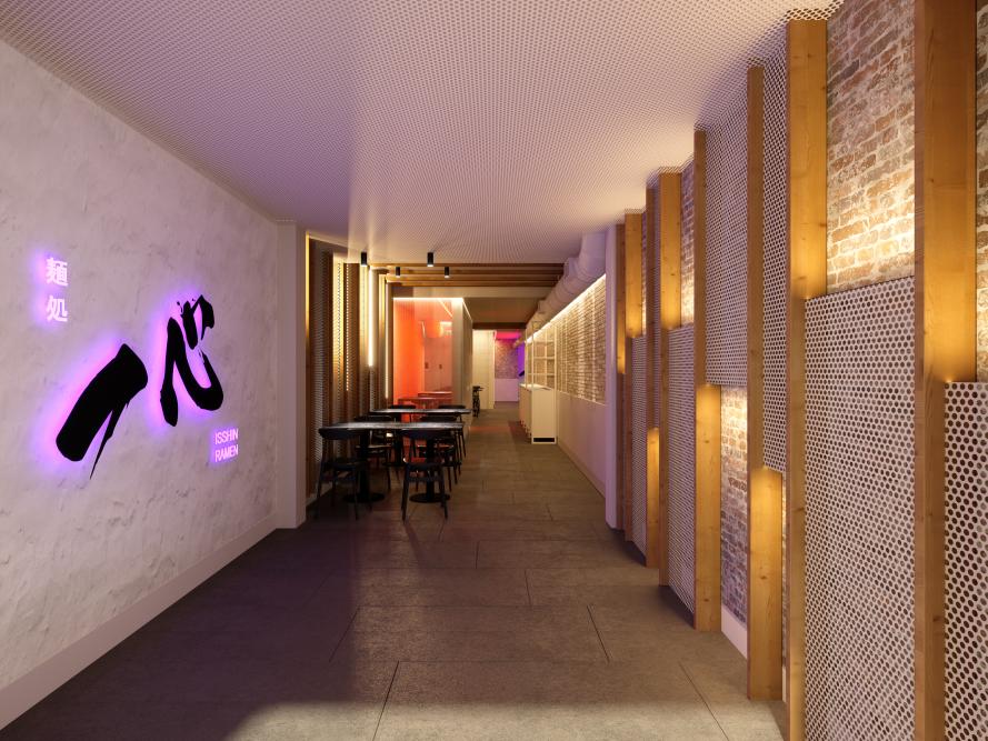 Projecte restaurant Ramen a Barcelona. DNV Reformes Grup.