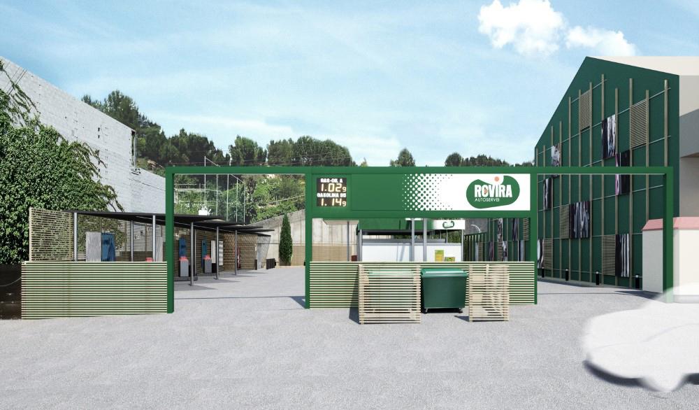 Reforma gasolinera y lavacoches. Gasoils Rovira. Para Josep Mª Roma