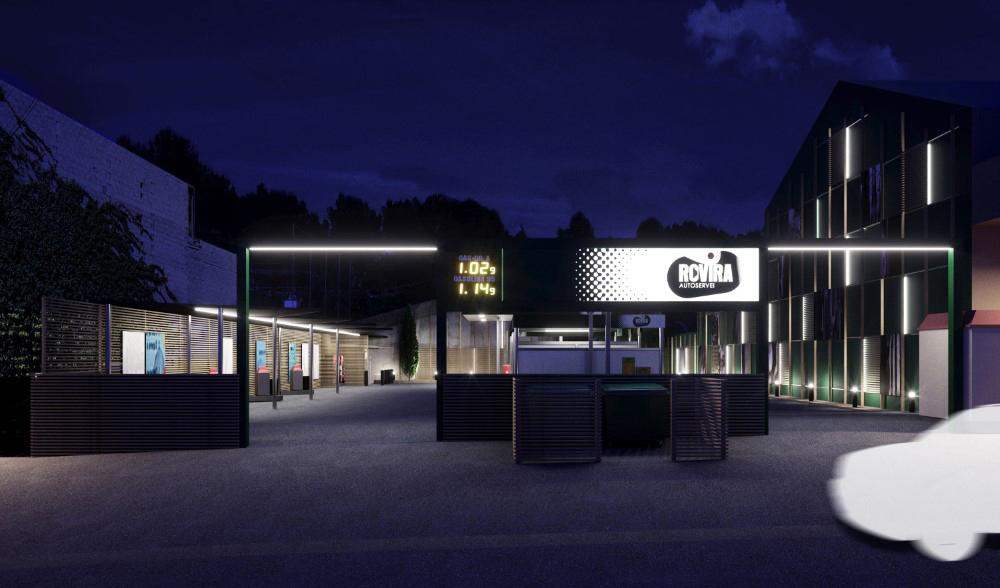 Reforma gasolinera y lavacoches. Gasoils Rovira. Para Josep Mª Roma