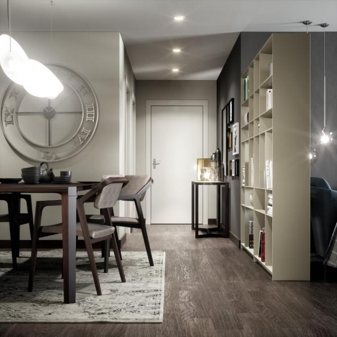 Infografía pisos muestra en Yidatiandi. China.