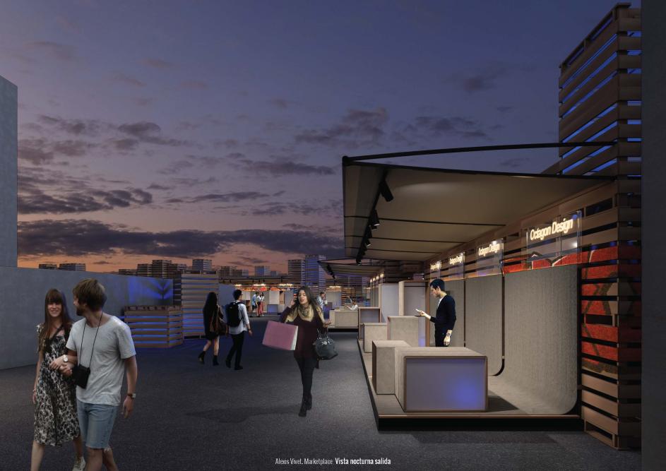 Marketplace. Nau Bostik. Máster en Disseny d'espais Temporals i Arquitectura Efímera. LABASAD